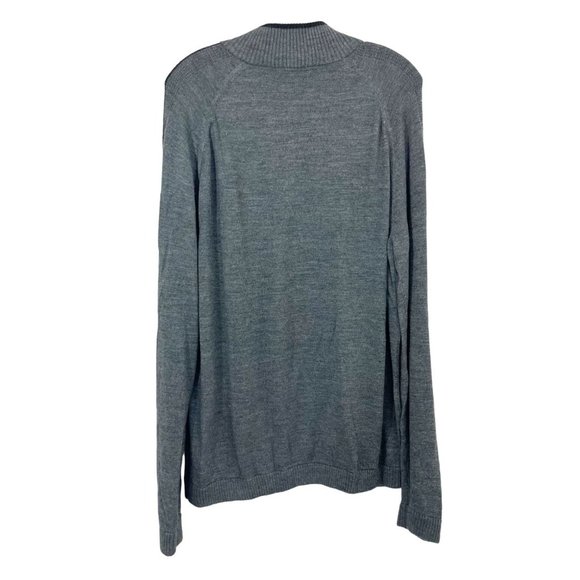 Smartwool Men's Gray Quarter Zip Pullover Sweater Merino Wool - Size XL - Picture 2 of 9